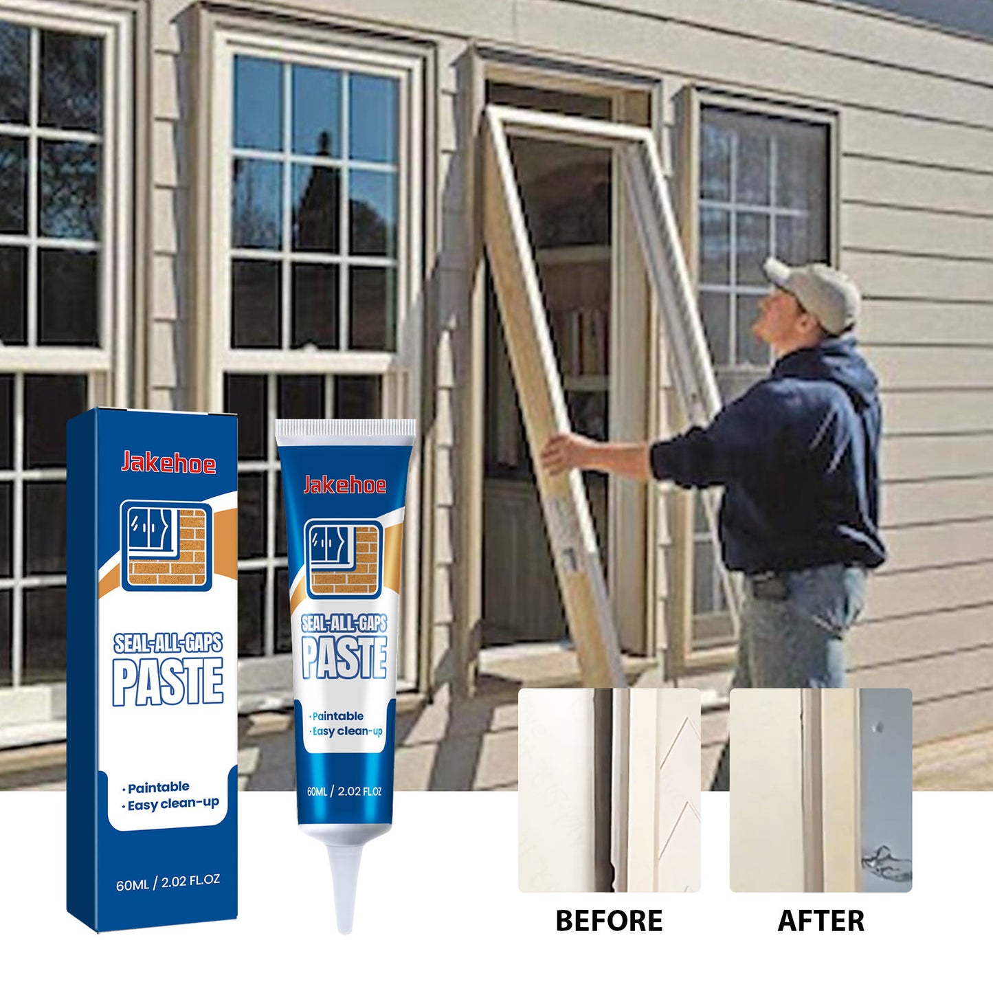 Seal-All-Gaps Paste, Home Floor Door And Window Gaps Repair Refurbished Adhesive Waterproof Sealant