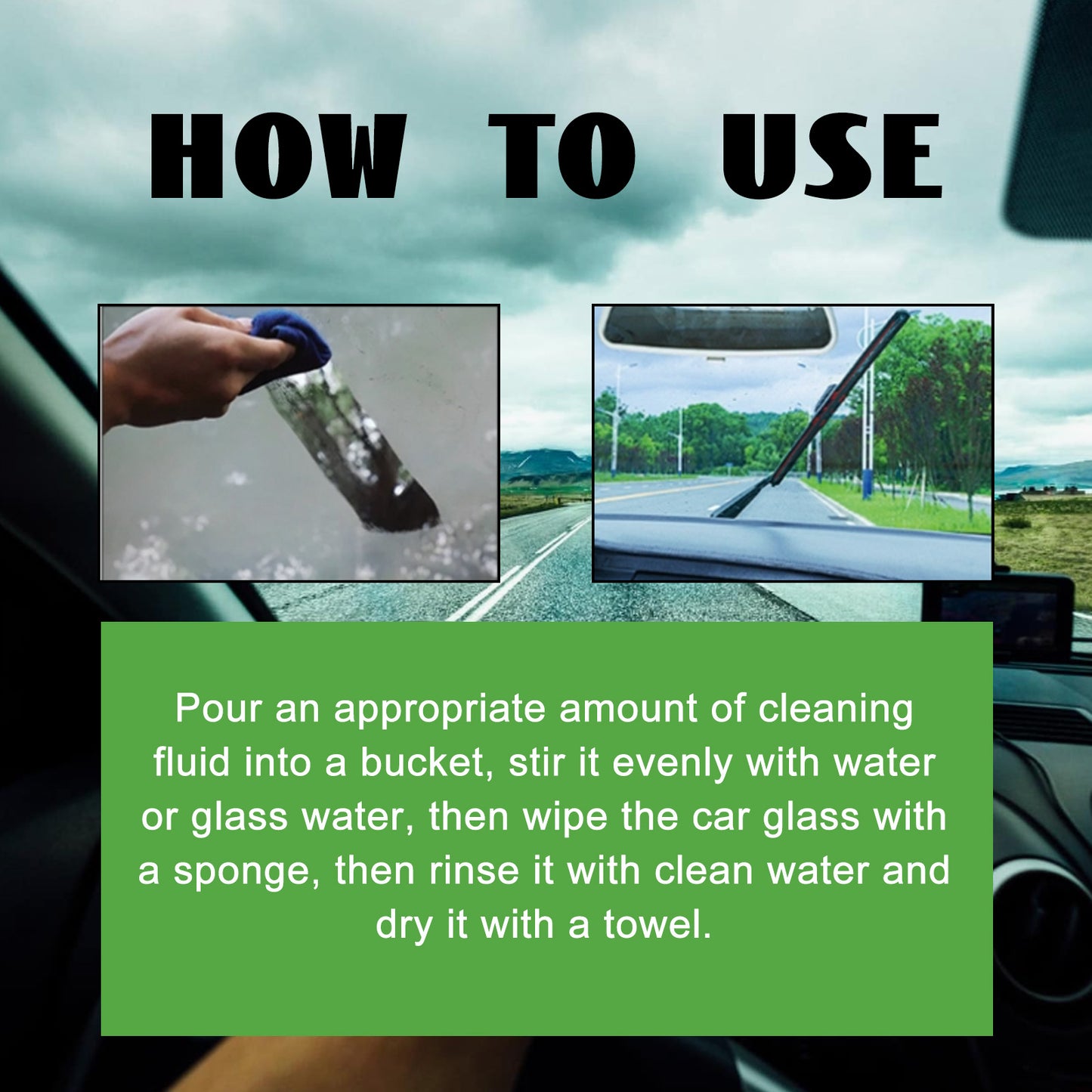 Glass Water Oil Film Cleaner, Refurbished Clean Glass Stains Impurities Water Stain Cleaner