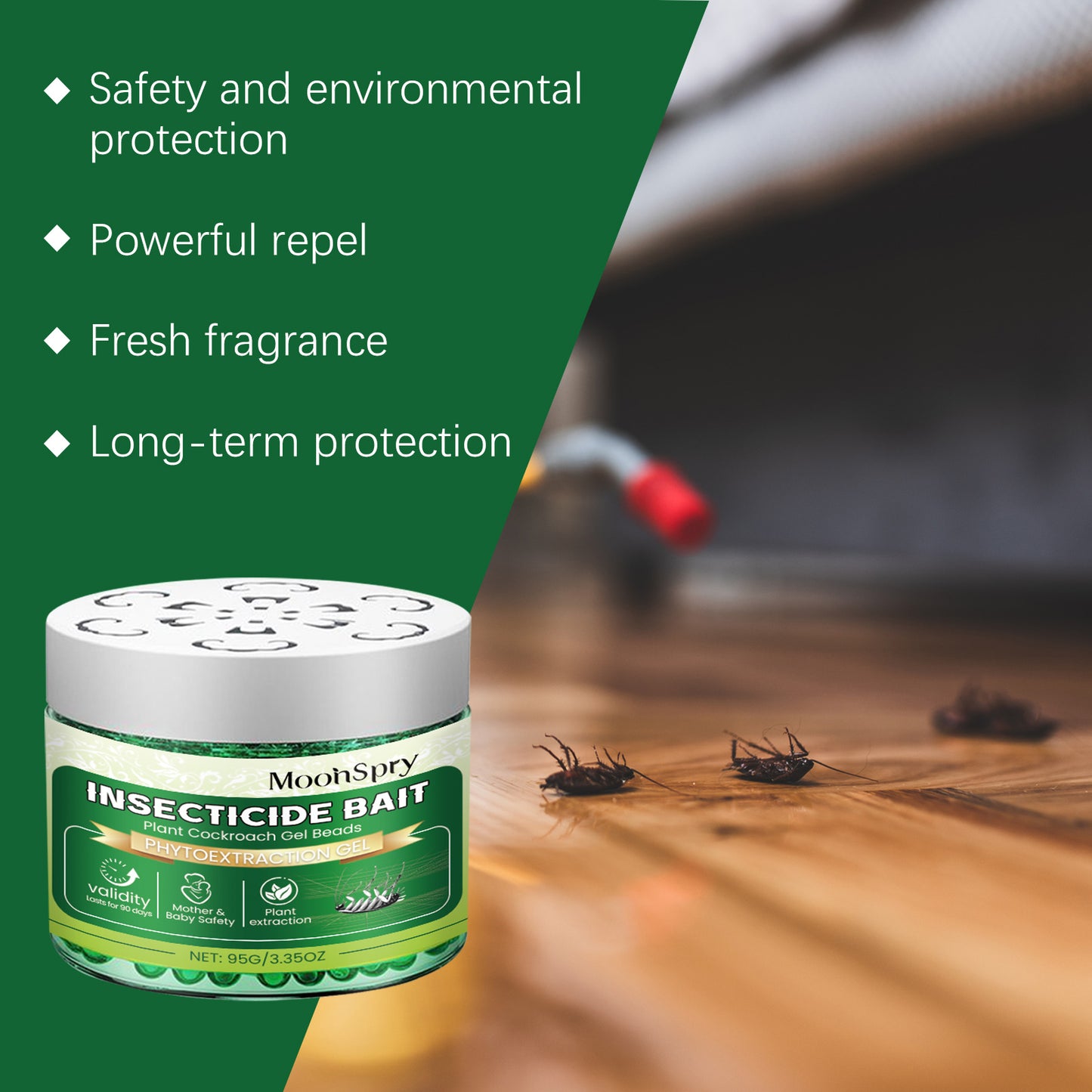 MoonSpry Cockroach Removal Magic Box Household Insecticide Cockroach Bait Gel Indoor Kitchen Removal Condensation Box
