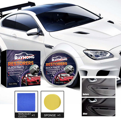 Automotive Plastic Repair Wax, Car Interior Seat Cleaning And Maintenance Polishing Decontamination Plastic Refurbished Wax