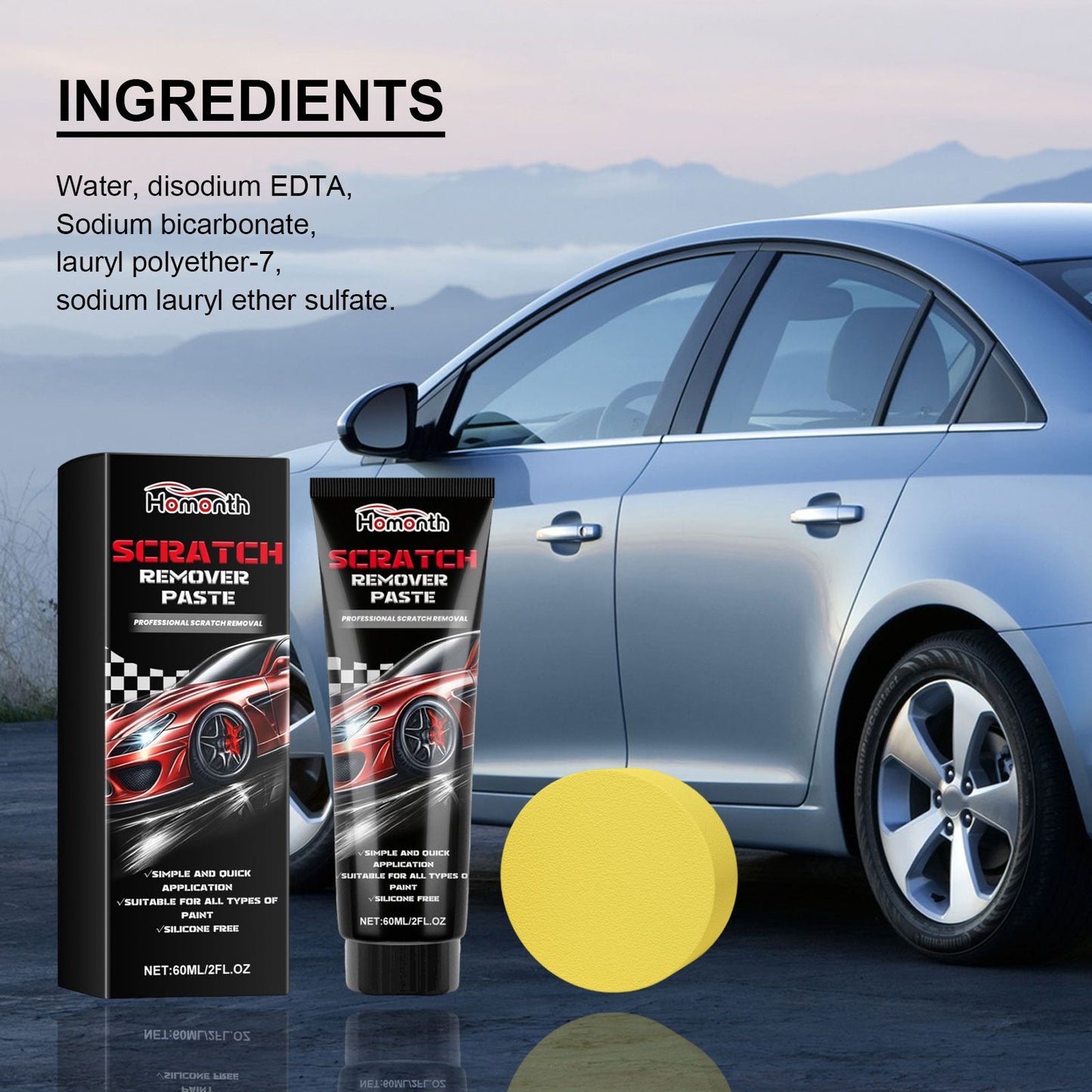 Scratch Remover Paste, Repair Paint Scratches Scratches Polishing And Retouching Paint Maintenance Cream