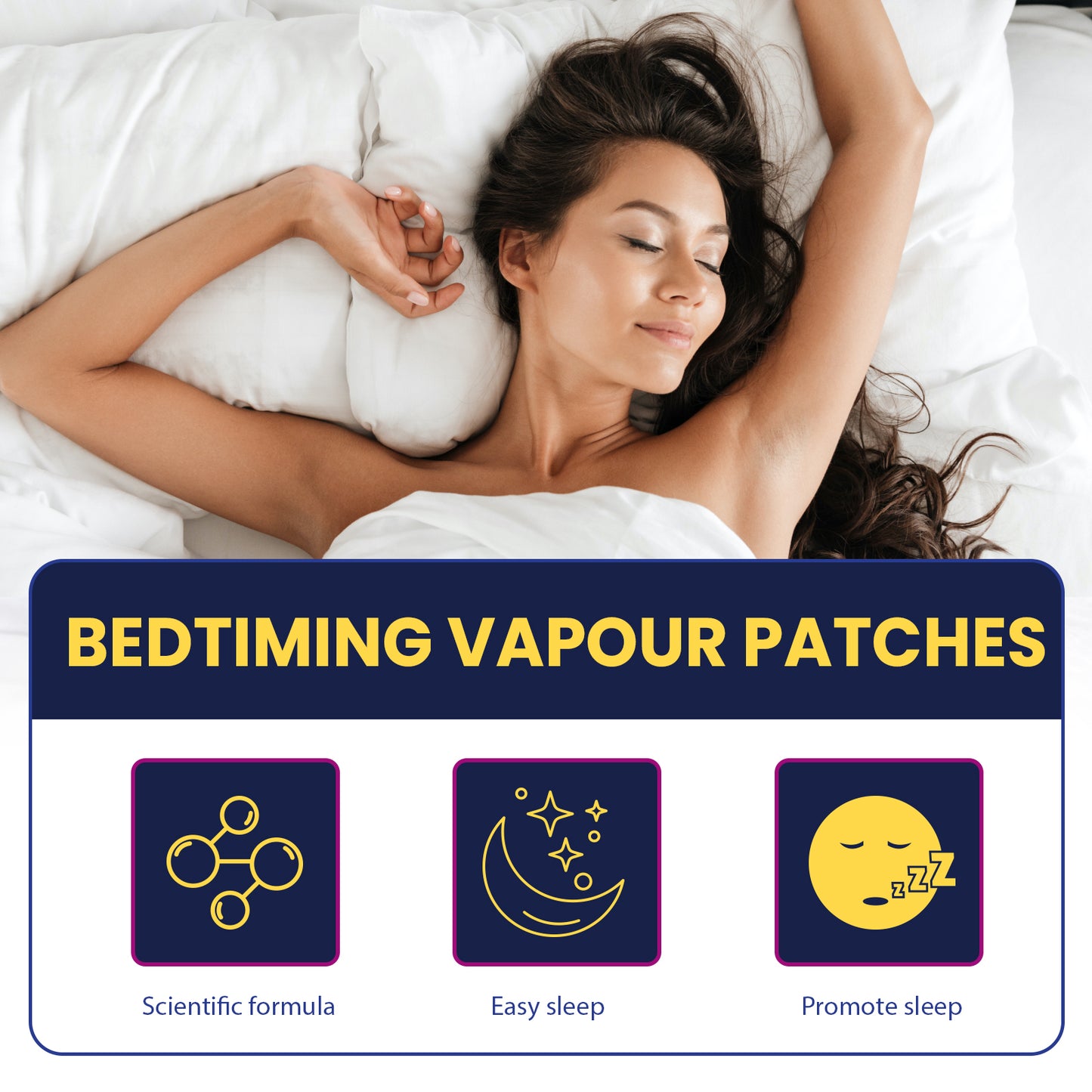 Bed Timing Vapour Patches, Care For Sleep To Relieve Insomnia Muscle Tension Body Stress Sleep Patch