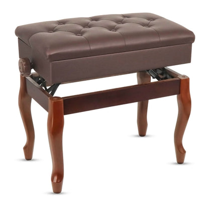 5 Core Piano Bench 3" Padded Cushioned Stool Wooden Heavy Duty