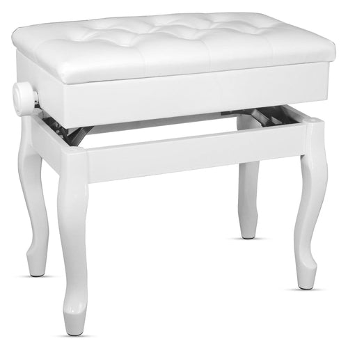 5 Core Piano Bench 3" Padded Cushioned Stool Wooden Heavy Duty