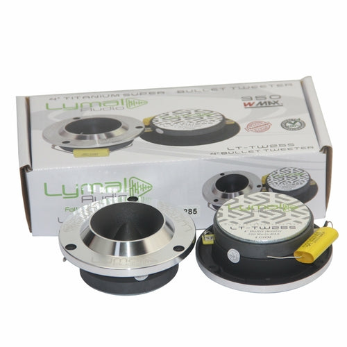 LT-TW25S PRO Bullet 3.75″ Super Tweeters Silver