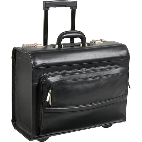 Amerileather 1854-0 Leather Rolling Computer Friendly Catalog Case,