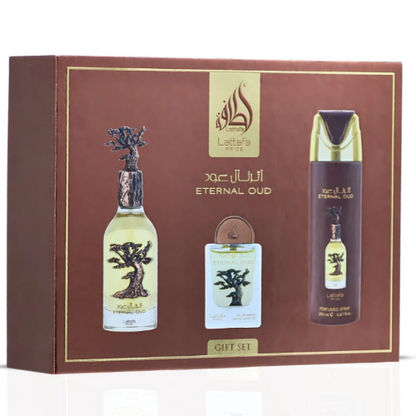Lattafa Eternal Oud 3 Piece Gift Set