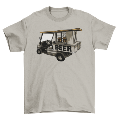 Golf cart beer t-shirt