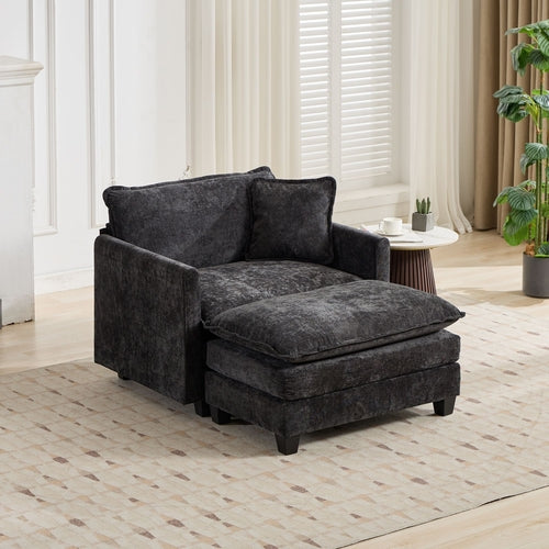 Cloud Sofa Modern Sectional Couch, Comfy Double Layer Upholstered Seat