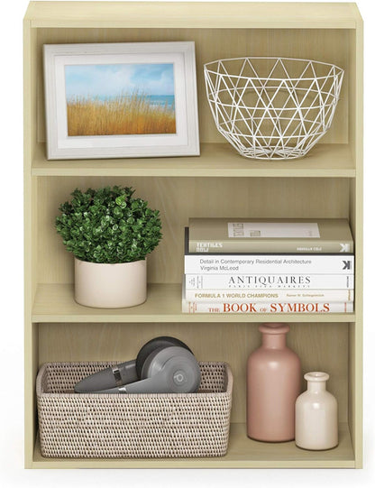 Pasir 3-Tier Open Shelf Bookcase Maple 22.7W X 9.7D X 31.5H