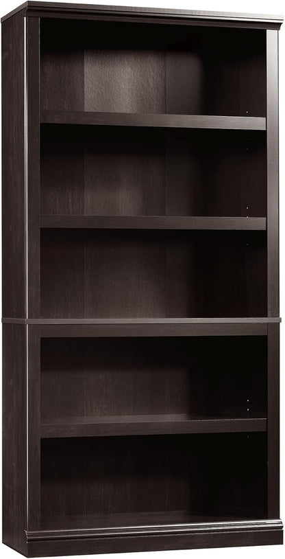 Estate Black 5 Shelf Bookcase 35.28 x 13.23 x 69.76 Inches