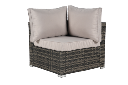 8 Piece Outdoor Patio Sectional Sofa Set – Wicker Conversation Set