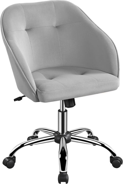 Velvet Desk Chair, Makeup Vanity Chair with Adjustable Tilt Angle,