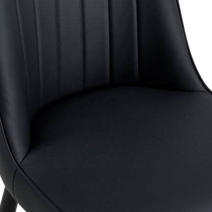 Modern Dining Chairs Set of 4 – PU Leather Upholstered Chairs with