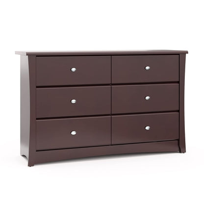 Crescent 6 Drawer Dresser Espresso GREENGUARD Gold