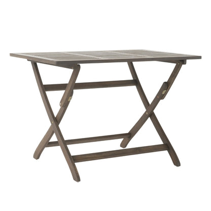 5-Piece Acacia Wood Foldable Outdoor Patio Dining Set