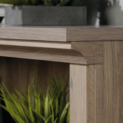 Two Tier Wooden Bookcase Salt Oak Multipurpose Bookshelf For Home