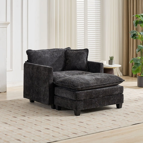 Cloud Sofa Modern Sectional Couch, Comfy Double Layer Upholstered Seat
