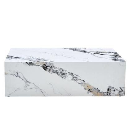 Modern Coffee Table – 39.3" Rectangular Accent Table with Textured