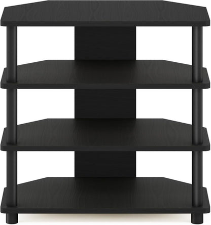 Turn-N-Tube 4-Tier Petite TV Stand Blackwood Easy Assembly