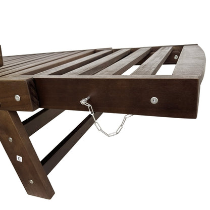 Outdoor Adjustable Patio Wooden Daybed Sofa Chaise Lounge with