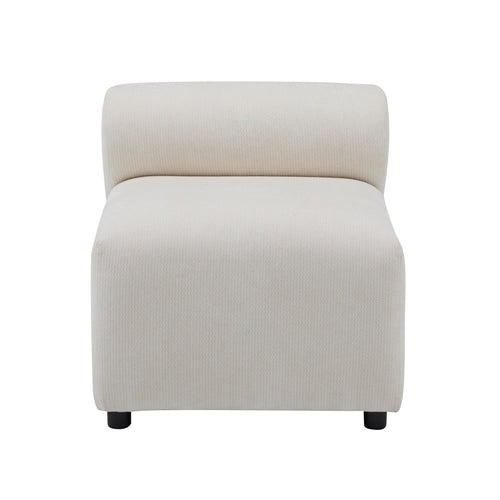 Modular Chenille Sectional Sofa – Modern Curved Upholstered Couch for