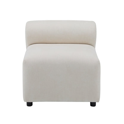 Modular Chenille Sectional Sofa – Modern Curved Upholstered Couch for