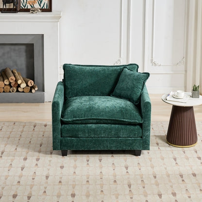 Cloud Sofa Modern Sectional Couch, Comfy Double Layer Upholstered Seat