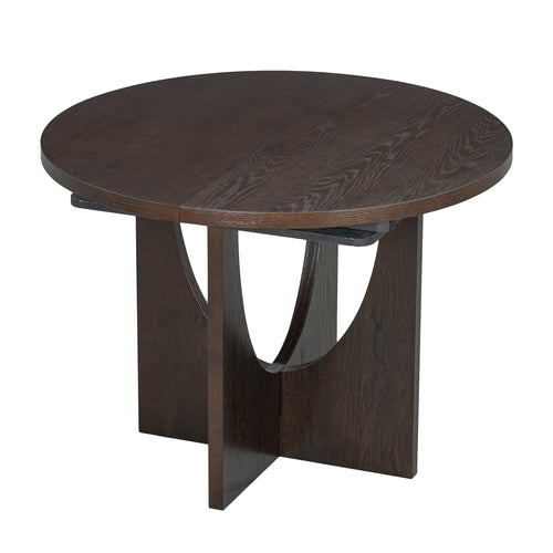Modern 5-Piece Extendable Round Dining Table Set with 16.2inch