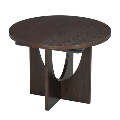 Modern 5-Piece Extendable Round Dining Table Set with 16.2inch