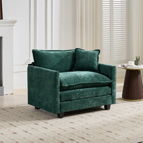 Cloud Sofa Modern Sectional Couch, Comfy Double Layer Upholstered Seat