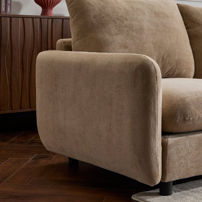 Modular Velvet Sectional Sofa Corner Chair – Convertible Upholstered