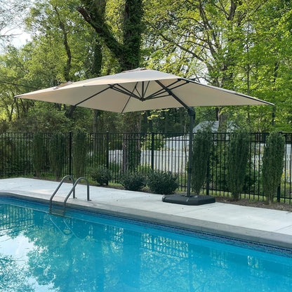 Cantilever Patio Umbrella 9 By 11.5 Feet 360 Rotation