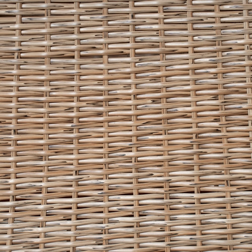Outdoor Acacia Wood Dining Table, Teak Finish with Wicker