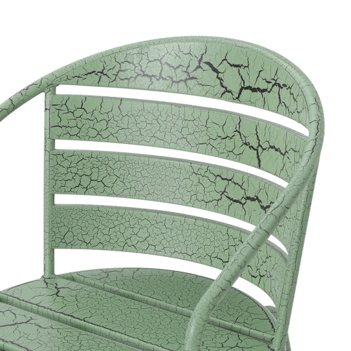 Santa Monica 3-Piece Outdoor Bistro Set – Modern Iron Patio Dining Set