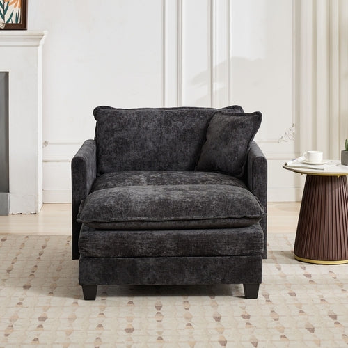 Cloud Sofa Modern Sectional Couch, Comfy Double Layer Upholstered Seat