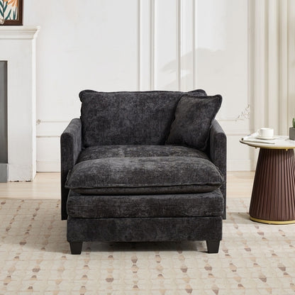 Cloud Sofa Modern Sectional Couch, Comfy Double Layer Upholstered Seat