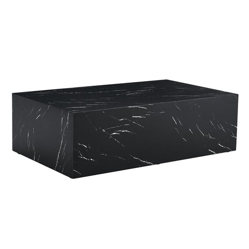Modern Coffee Table – 39.3" Rectangular Accent Table with Textured