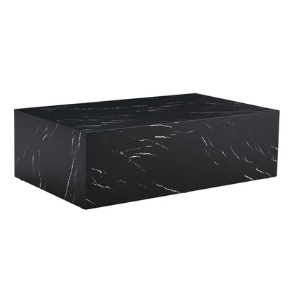 Modern Coffee Table – 39.3" Rectangular Accent Table with Textured