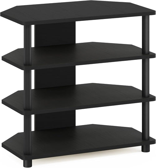 Turn-N-Tube 4-Tier Petite TV Stand Blackwood Easy Assembly