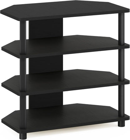 Turn-N-Tube 4-Tier Petite TV Stand Blackwood Easy Assembly