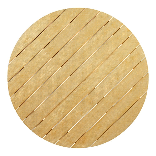 5-Piece Outdoor Acacia Wood Round Dining Set, Solid Wood Patio Table