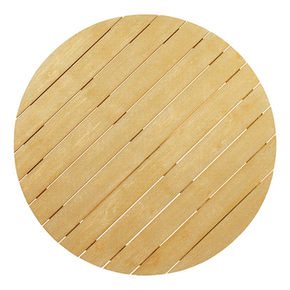 5-Piece Outdoor Acacia Wood Round Dining Set, Solid Wood Patio Table