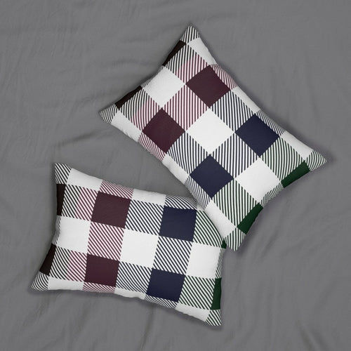 Decorative Lumbar Throw Pillow - Tartan Plaid - Multicolor