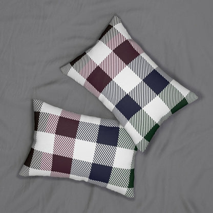 Decorative Lumbar Throw Pillow - Tartan Plaid - Multicolor