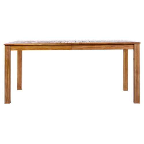 Patio 5pcs Wooden Dining Table Set, Outdoor 67''L Rectangular Table