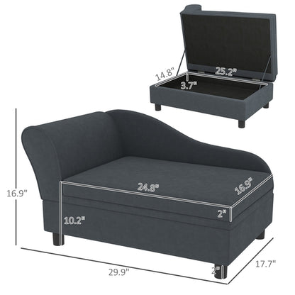 Pet Sofa Bed Couch With Storage, Pet Sofa For Cats And Small Dogs,