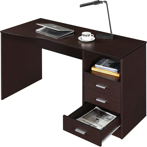 Classic Computer Desk with Multiple Drawers, 29.5" X 23.6" X 51.2",