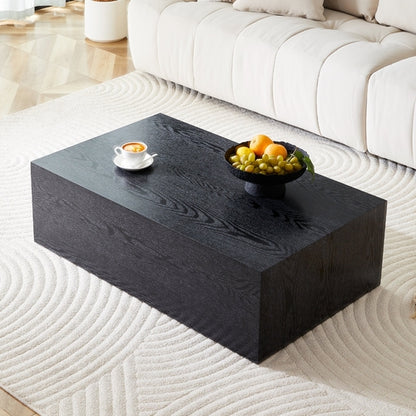 Modern Coffee Table – 39.3" Rectangular Accent Table with Textured