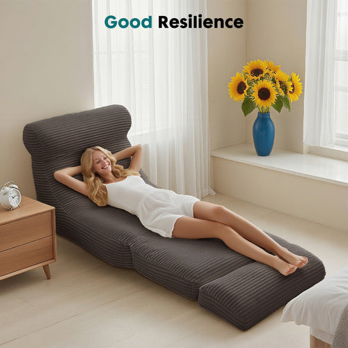 Folding Sofa Bed, Convertible Comfy Sleeper Chair With Back Support,